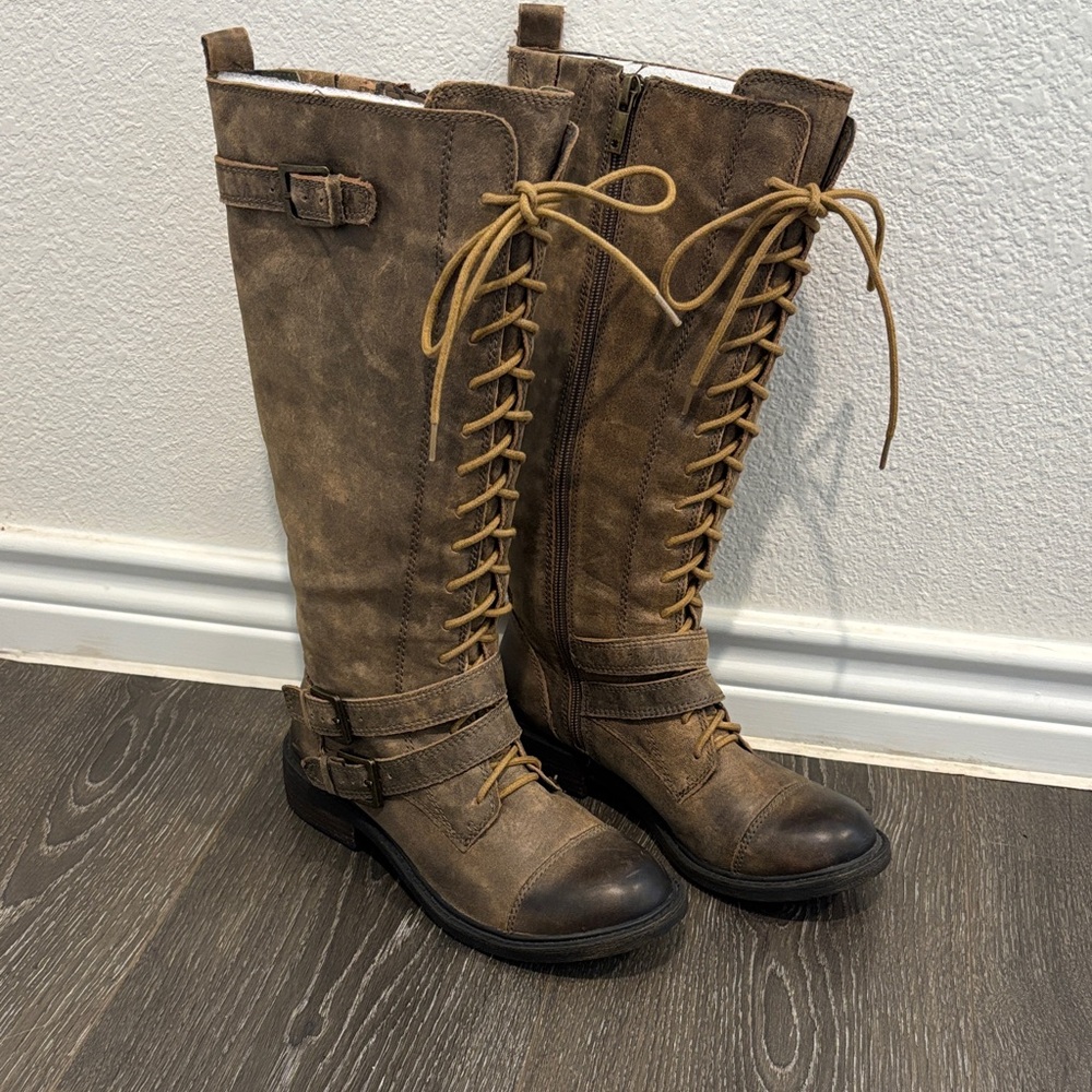 Lucky Brand Neel Lace-Up Boots